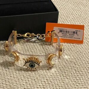Kurt Geiger New Gold Evil Eye Bracelet